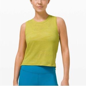 Lululemon Train to Be Tank Top in Mustard